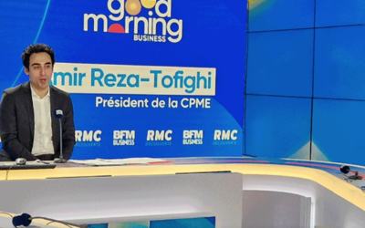 Le nouveau président de la CPME Amir Reza-Tofighi entame son mandat sur les chapeaux de roue !