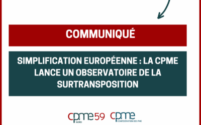 Communiqué : Simplification européenne : la CPME lance un Observatoire de la surtransposition